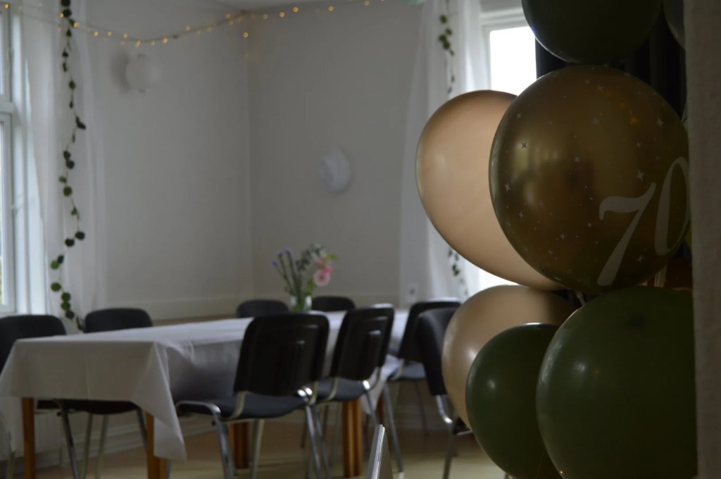 70-års fødselsdagsdekoration